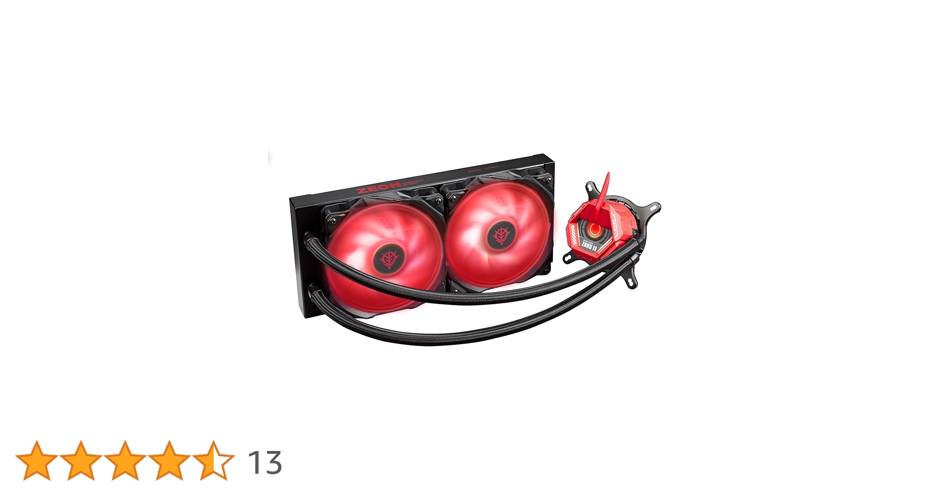 ASUS - ASUS LC 240 ZAKU II ガンダムCPUクーラー Amazon | ASUSTek Aura Sync搭載 オールインワン CPUクーラー