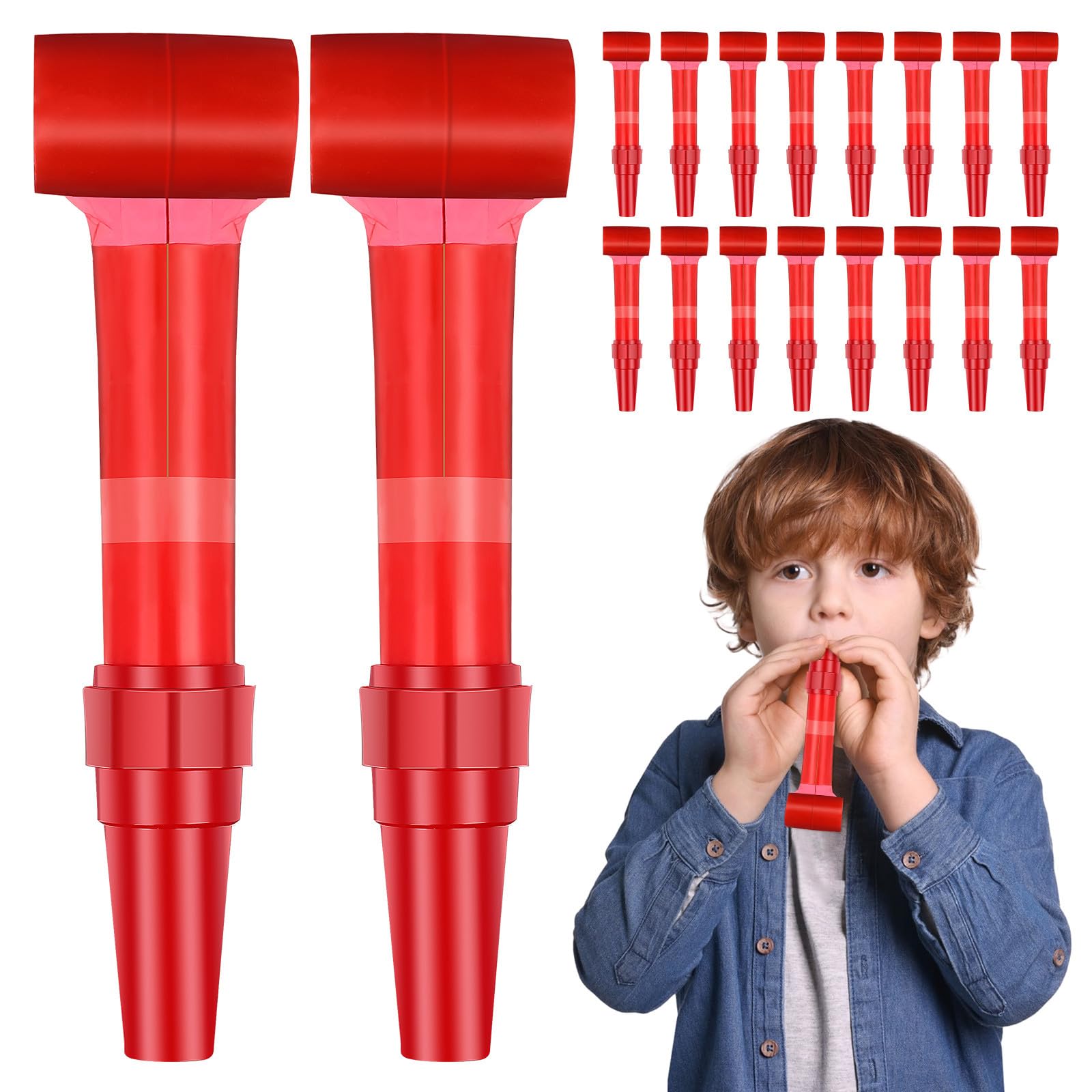 SEWACC 20pcs Tongue Sticking Out Toys Accessories Red Plastic