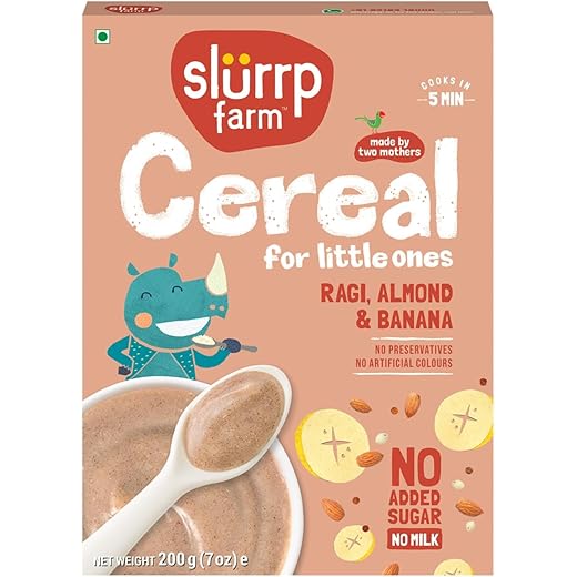 Slurrp Farm Ragi Almond Banana Cereal 200g