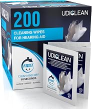 200 Hearing Aid Cleaning Wipes Udiclean Moistened Quick-Drying