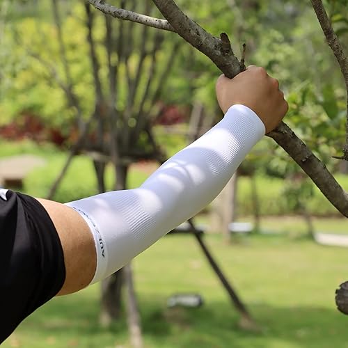 Miniatura 5 de Mangas refrescantes para brazos, protección solar UV, calentador de mangas de compresión para hombres y mujeres, cubiertas de tatuajes para deportes