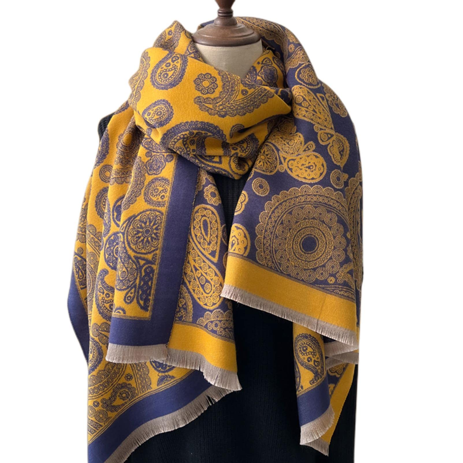 URYYRIT Sciarpa Sciarpa Inverno Inverno da Donna Sciarna Coperta Densa Turbante