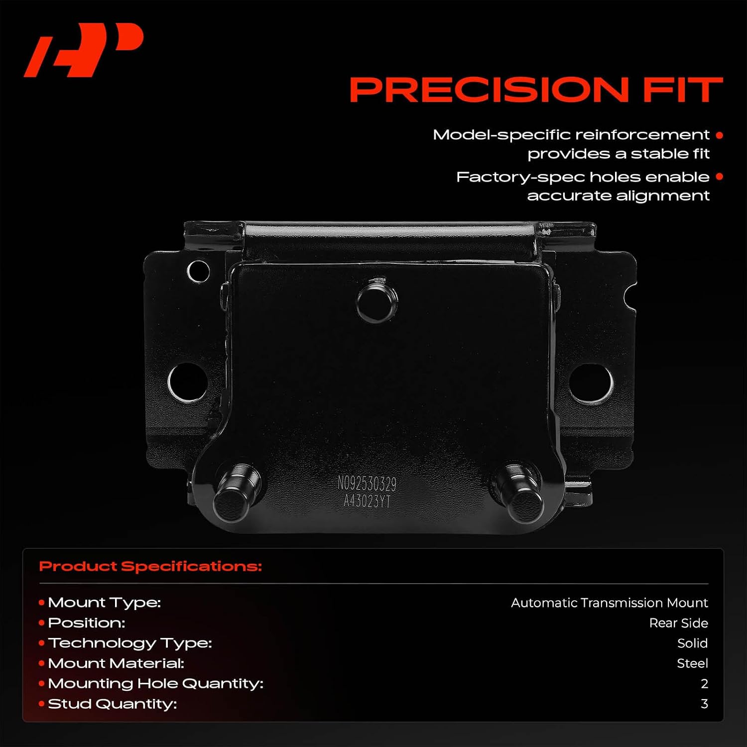 A-Premium Rear Transmission Mount Compatible with Nissan TITAN | for Nissan TITAN, TITAN XD, 2020 2021 2022 2023 2024, Solid, Reduce Vibration and Noise, Reliable Performance, Precise Fit