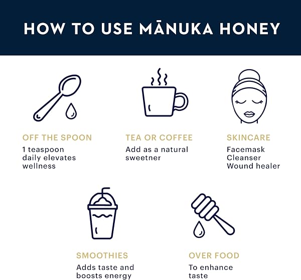 Manuka Health - Manuka Honig MGO 400+ 500g, hergestellt und abgefüllt in Neuseeland mit zertifiziertem Methylglyoxal Gehalt, natürlicher Manuka Honig von der Manukapflanze, 100% Manuka, vegetarisch - 5