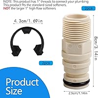 Vista 2 de Water Softener Installation Adapter Kit 7280203 Compatible with Kenmore, GE, Whirlpool, Morton, NorthStar, EcoWater, EcoPure etc