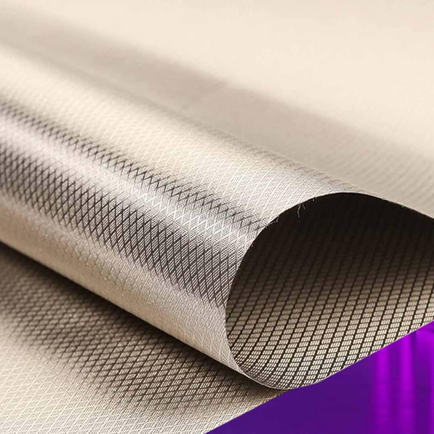 EMF Faraday Fabric EMF Fabric Protection EMP Blanket Shield Faraday Material Blocking EMI Smart Meters Protection Grounding/Earthing Fiber Fabric,silver-8x1.1m