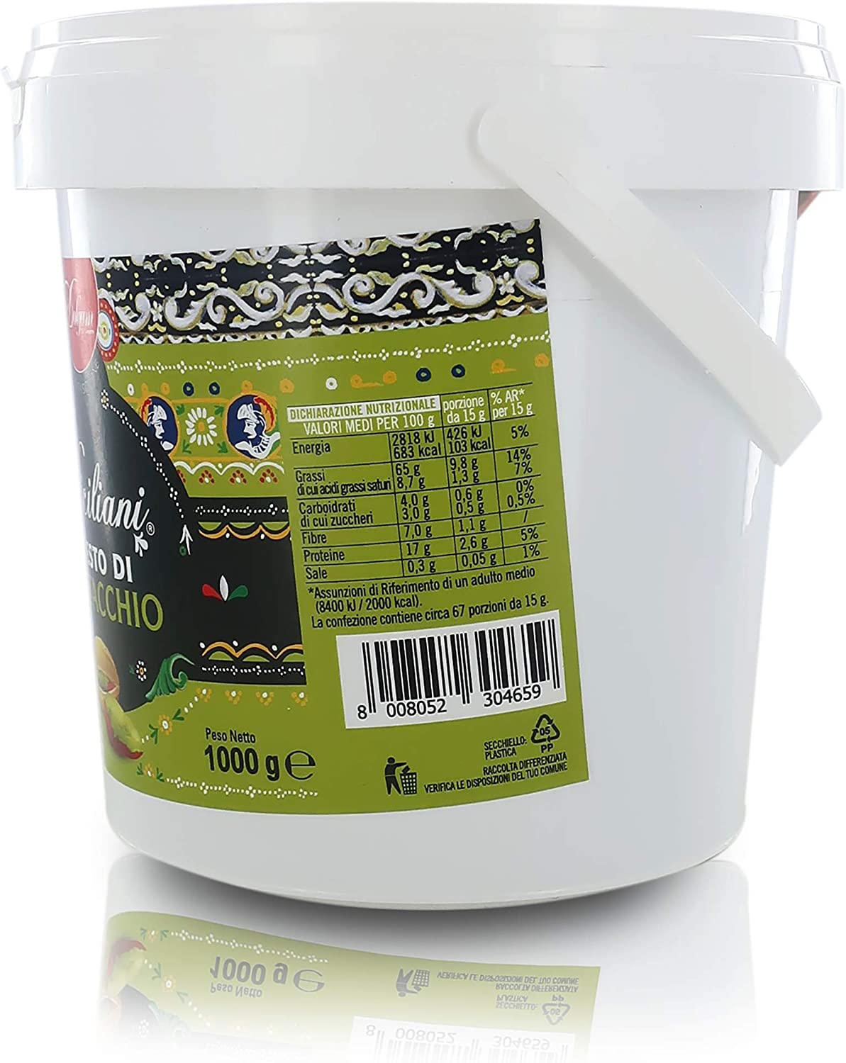 Italian Gourmet Bundle Pistazien Pesto 3x 1kg + Italian Gourmet Polpa Gratis – Cremiges Pesto mit Pistazien, Großpackung für Pasta, Bruschetta, Pizza, Antipasti, Saucen, Gastronomie & Vorrat 3kg