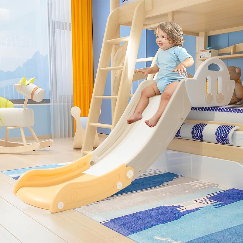 Couch Slide for Kids can be Used with beds, Stairs, Bedside Tables, and Stairs. Suitable for Toddlers, Boys and Girls. The Maximum Load-Bearing Capacity is 220LBS. Easy to Install