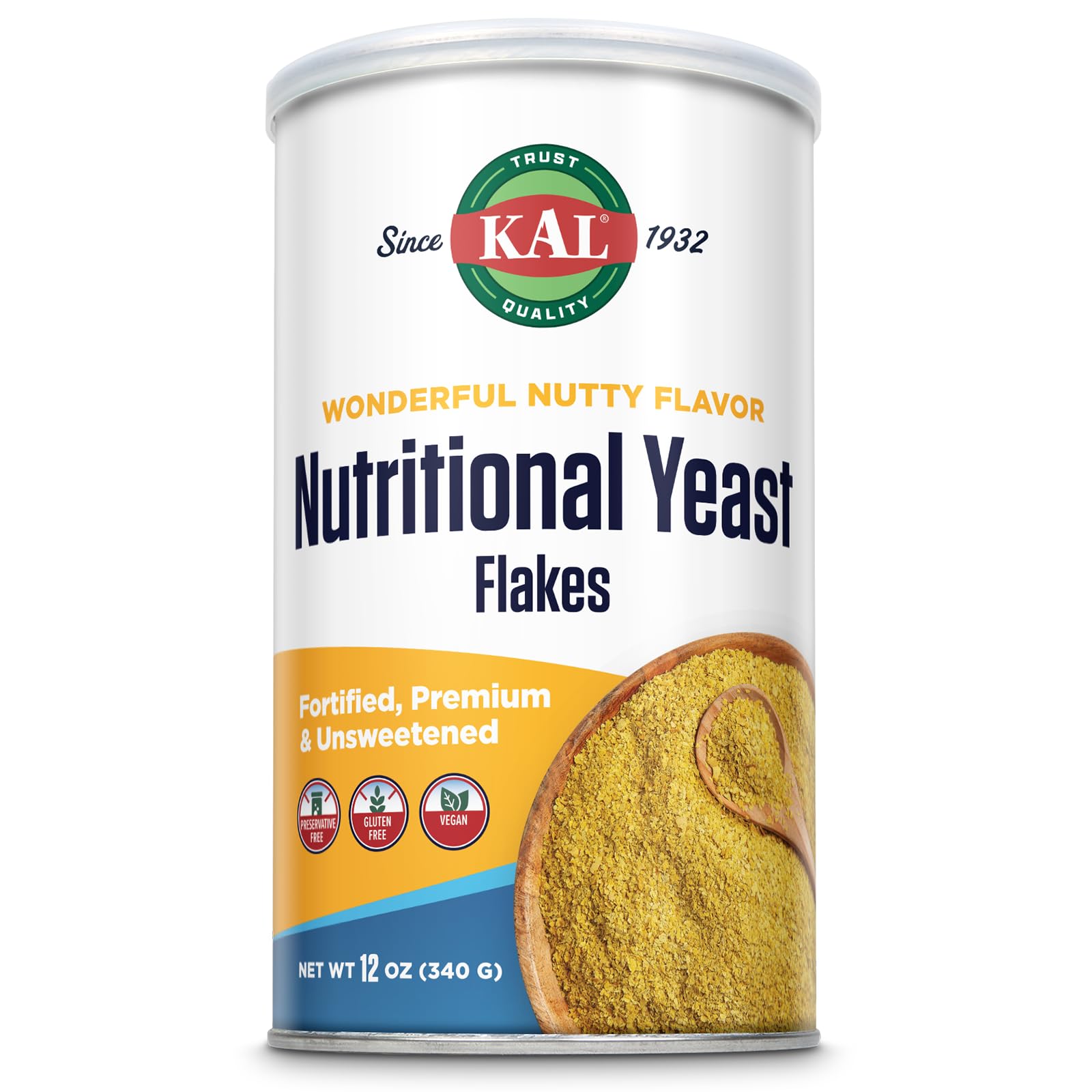 Kal Nutritional Yeast Flakes -- 12 oz by Kal