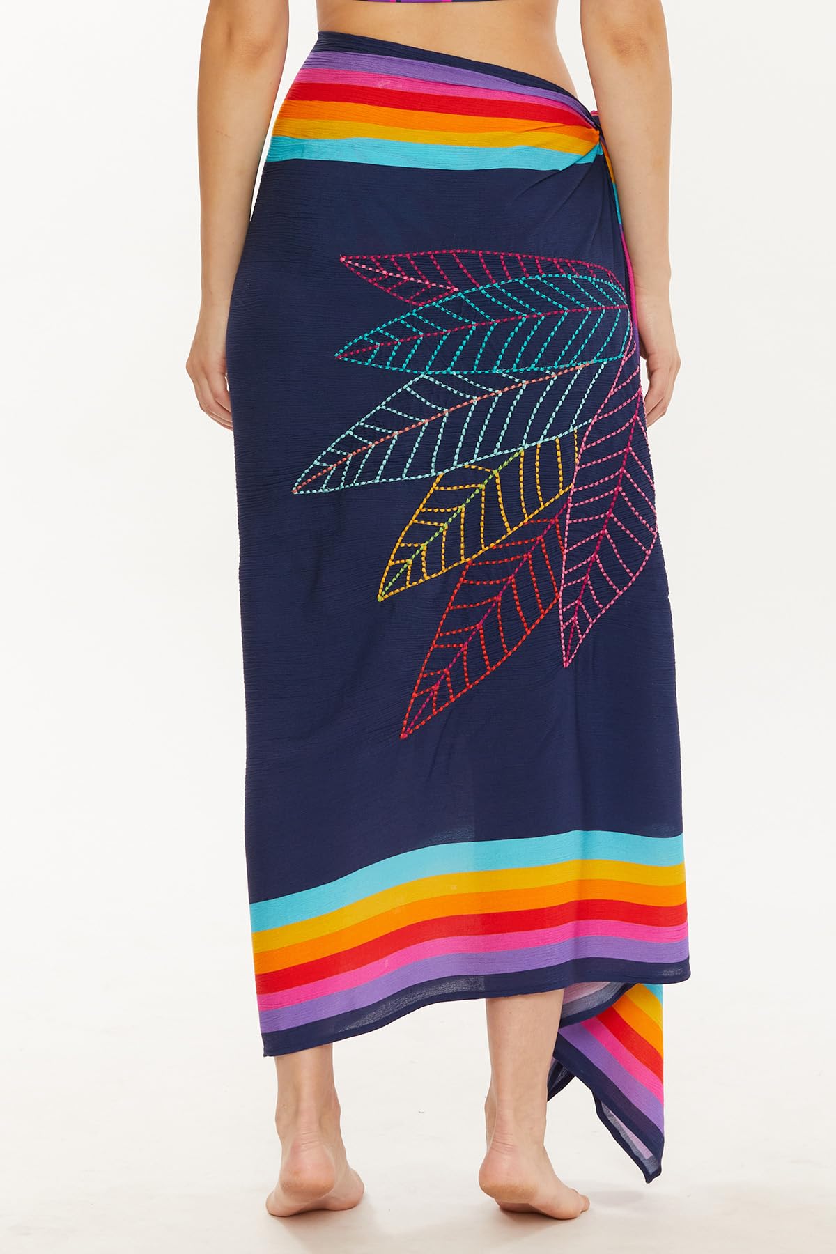 Trina Turk Wailea, Casual, Pareo de Playa para Mujer Salida de baño, Multicolor, Talla única