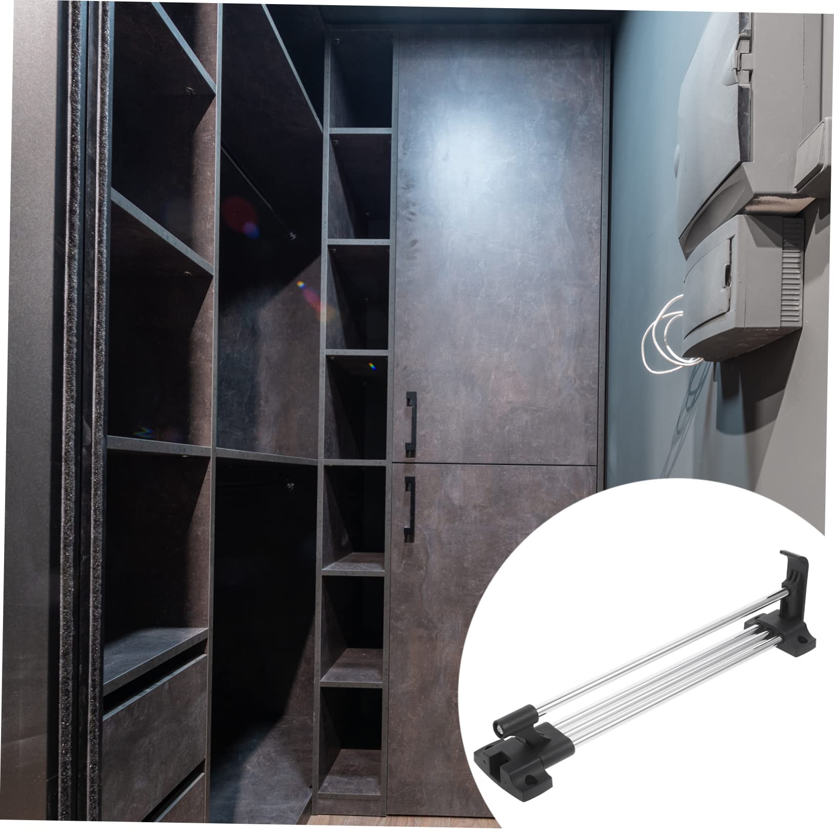 DOITOOL Ausziehbare Garderobenstange 30 Cm - Edelstahl Kleiderbügel Für Schrank & Wandmontage