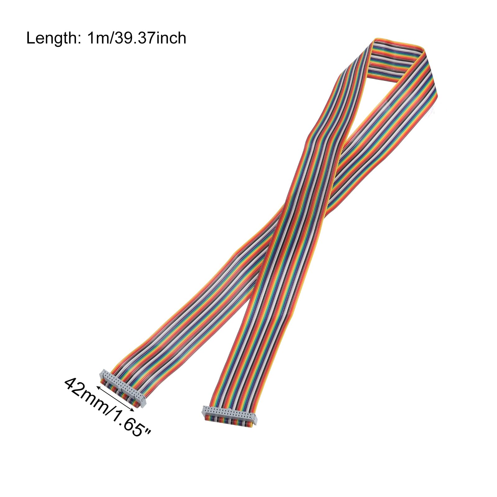 Cavo Piatto A Nastro IDC 34 Pin Femmina-femmina - 118 Cm Passo 2.54 Mm - Uxcell