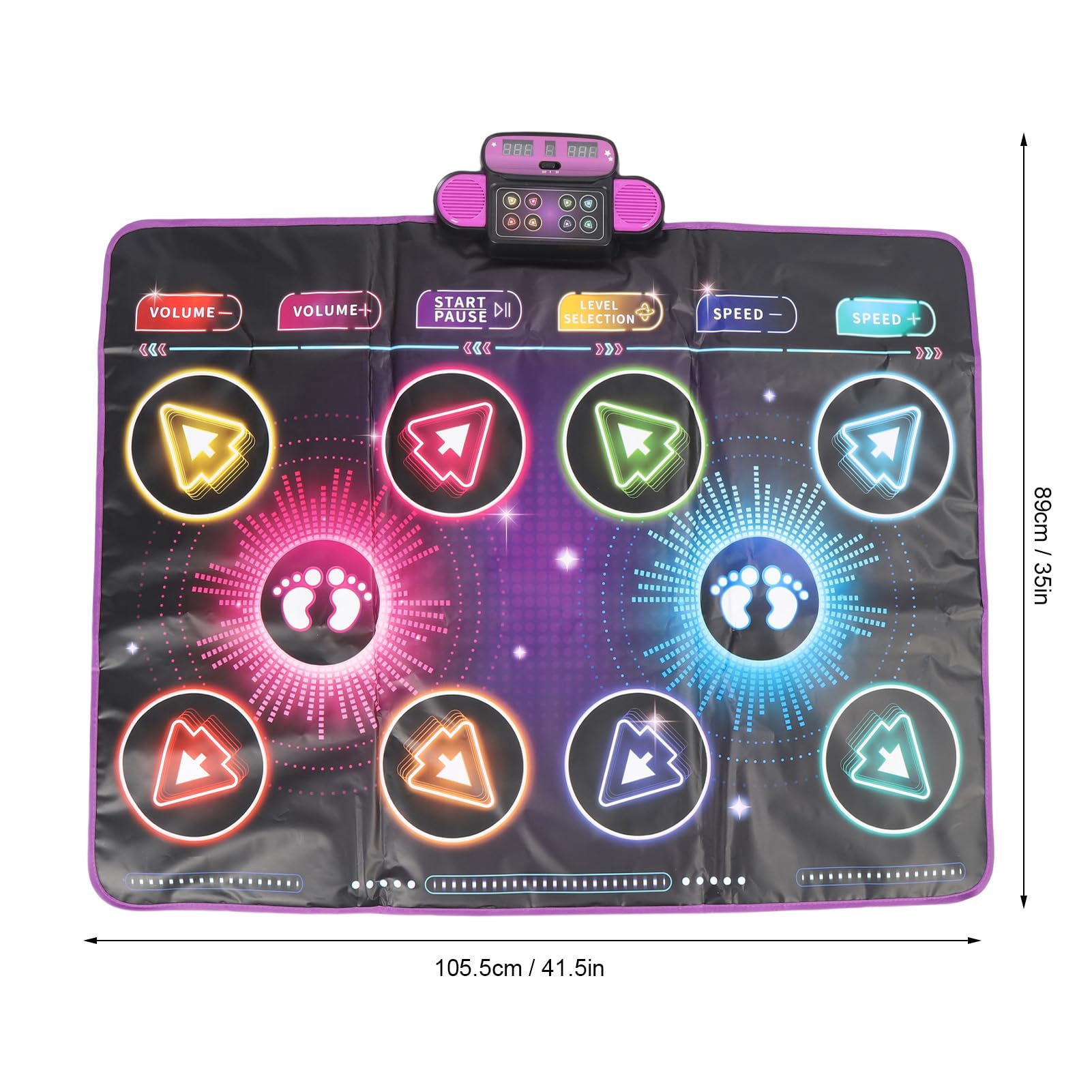 Ejoyous Electronic Dance Mat for Kids Interactive Music Dance Game Pad with Built in Dual Player Mode - Image 4