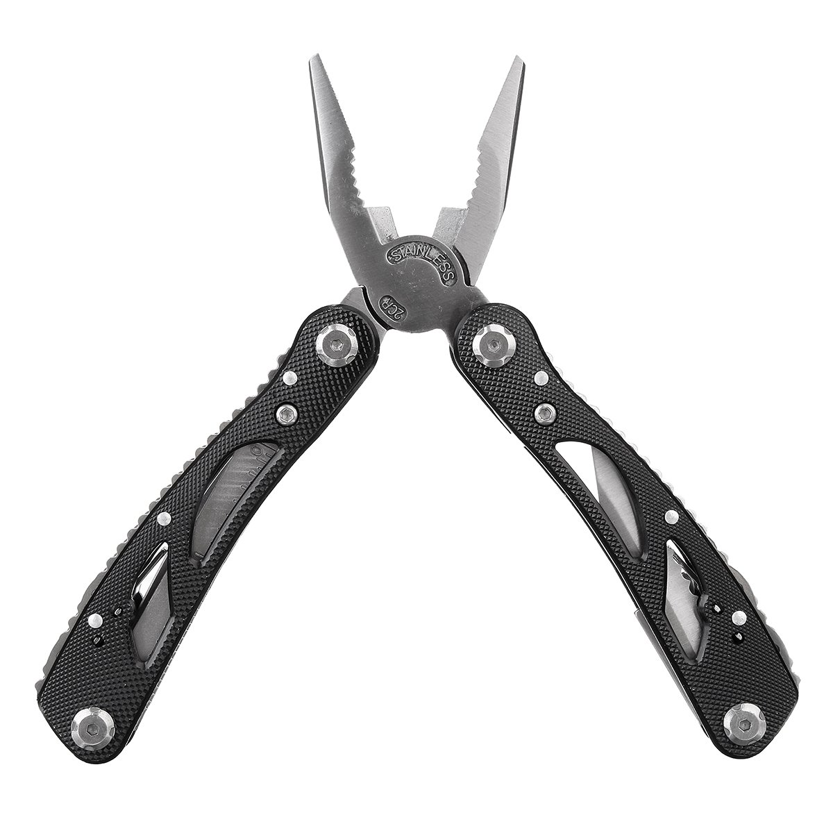 Outil De Pince Multi-Fonctions 24 En 1 Pour Outils À Main Combinés Extérieurs Fonctionnant - Noir