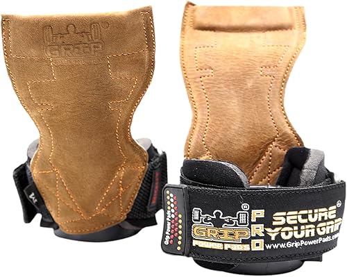 Lift Grips PRO - Guantes de pesas resistentes para gimnasia con pesas alternativas a los ganchos de potencia, peso muerto, ajustable, de neopreno,