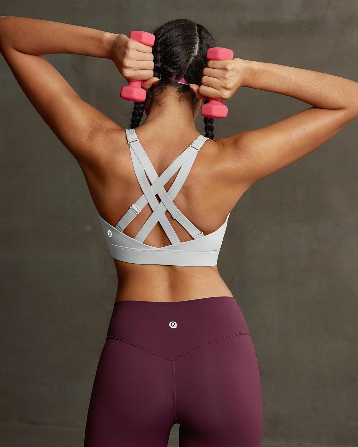 RUNNING GIRL High Support Sports Bras for Women, High Impact Running Adjustable Sports Bra Molded Cup Strappy Sports Bras - Image 5