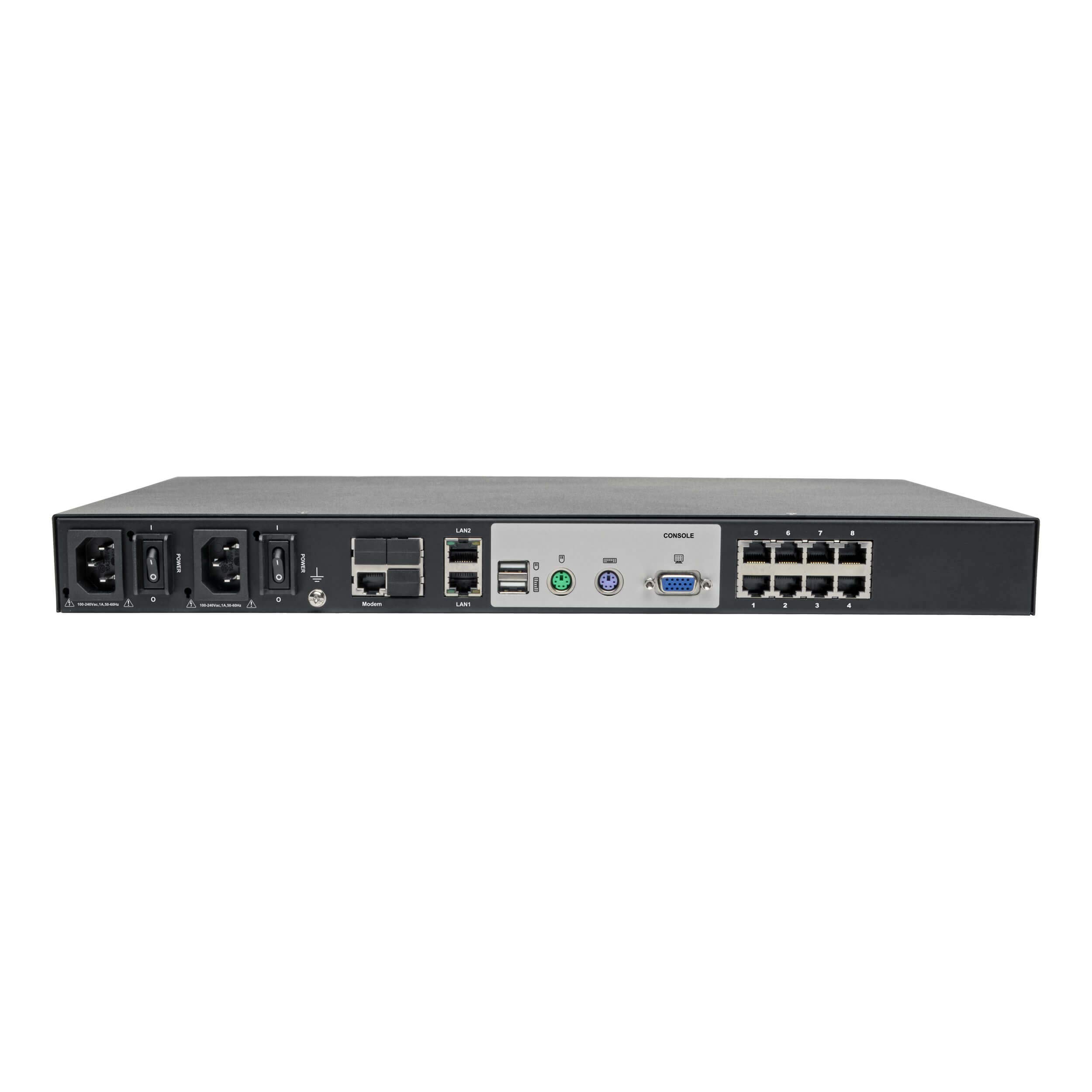 Cat5 KVM Switch Over IP 8-Port W/Virtual Media 2 Users 1URM TAA