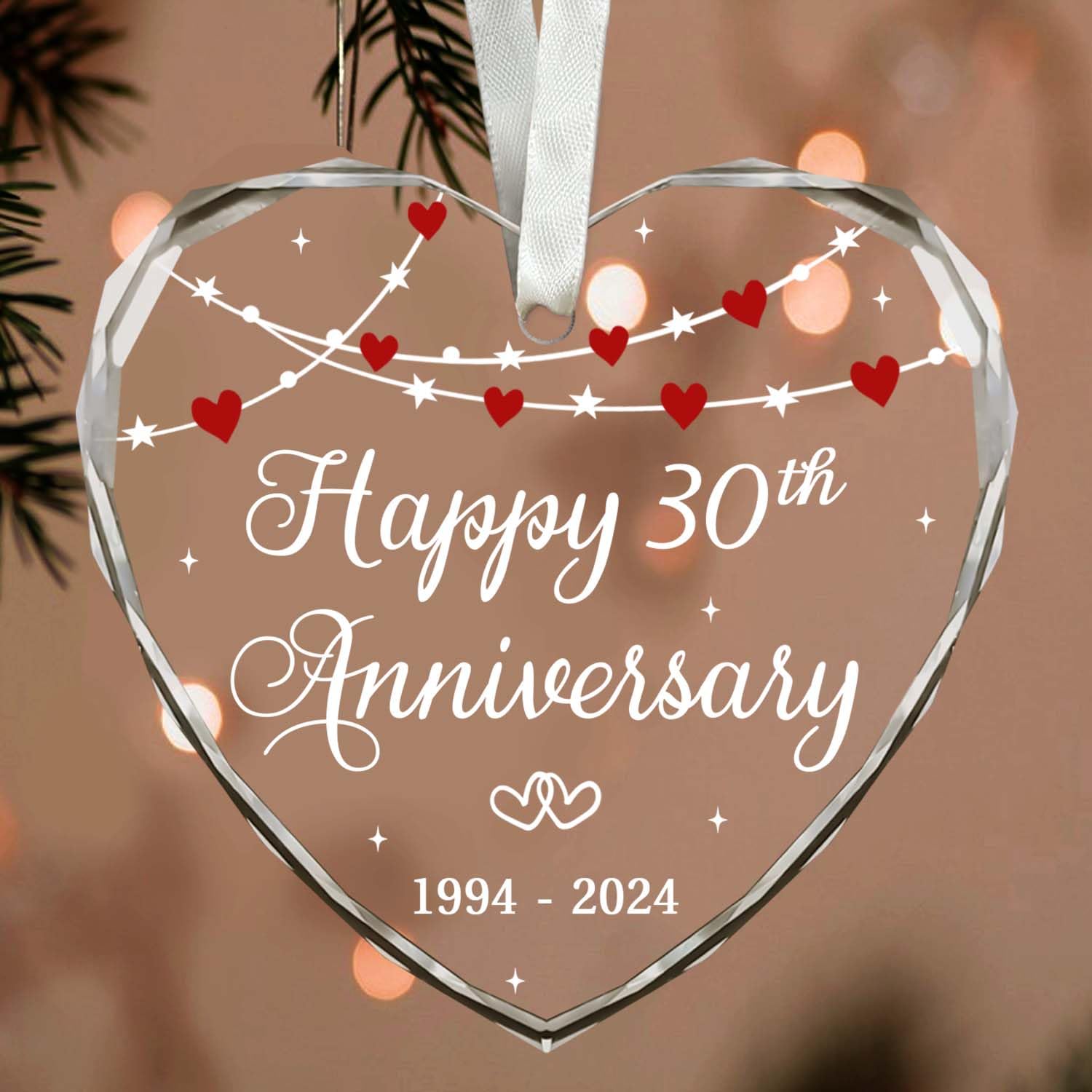 Amazon.com: BSQUIELE 30th Wedding Anniversary Ornament - 30 Years