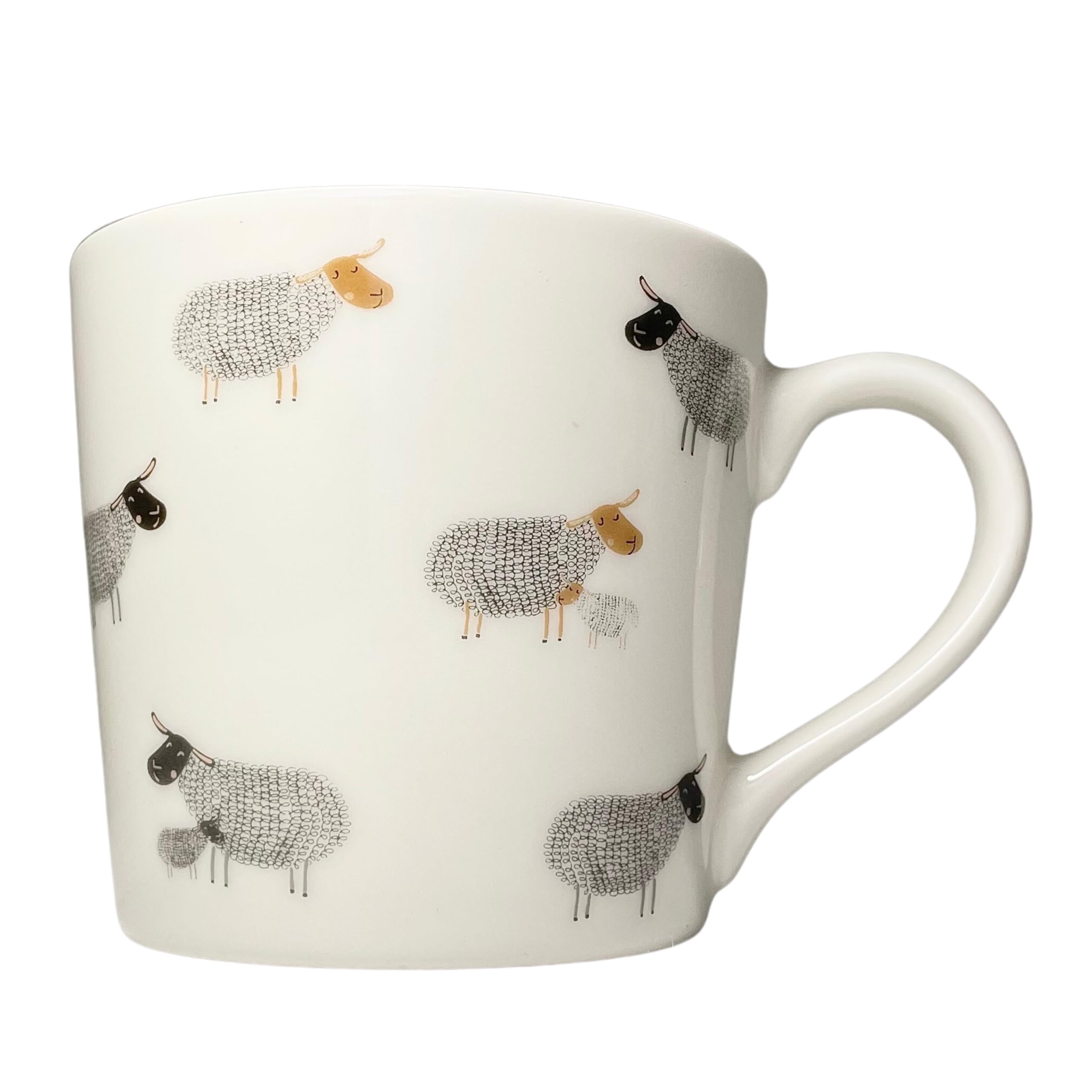 Polly Stockton Chic Sheep Mug, Ceramic Coffee & Tea Mug with Charming Animal Design. Tasteful Everyday Homeware - Image 2