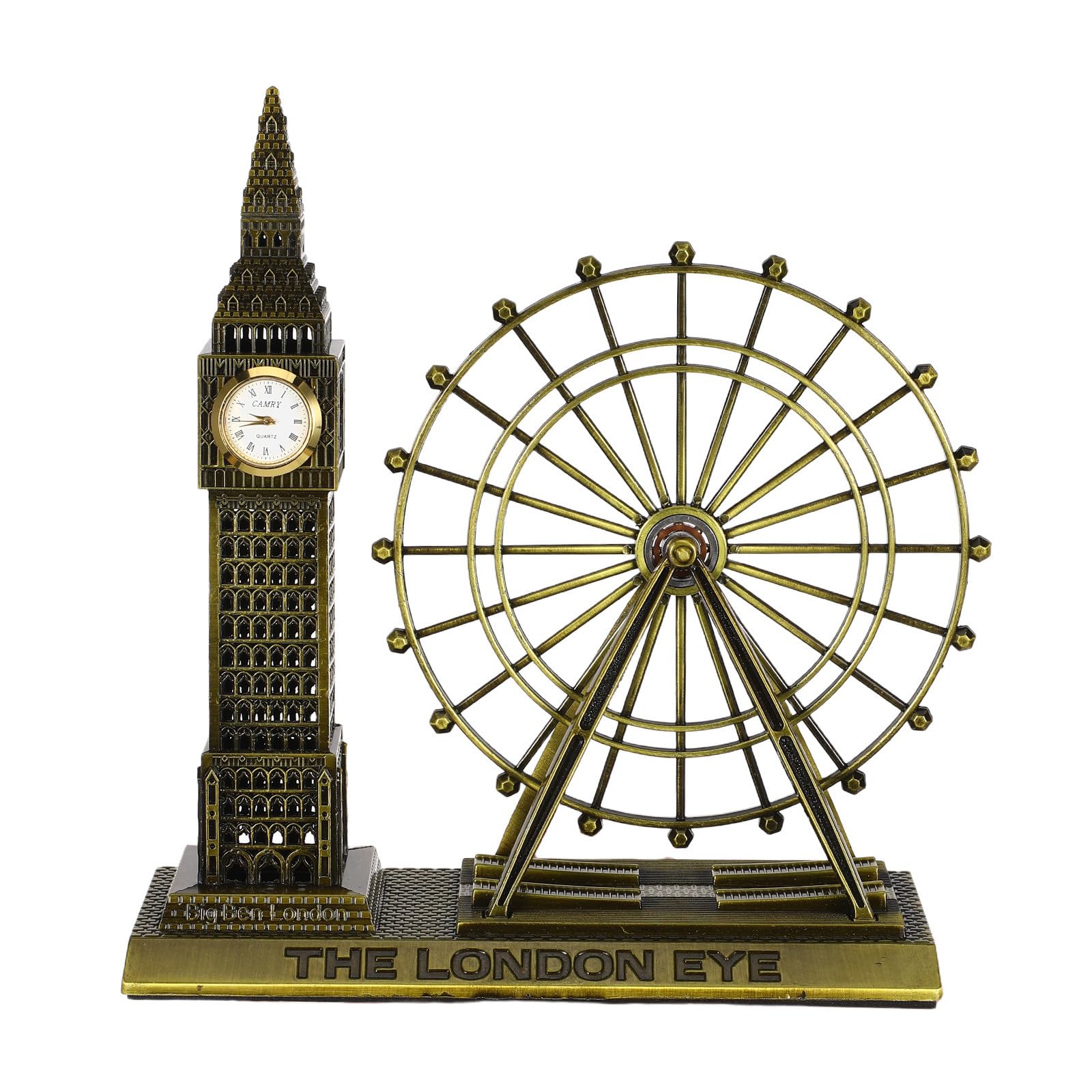 Torre del reloj de Londres adorno de aleación LALAFINA con acabado realista para gabinete exclusivo