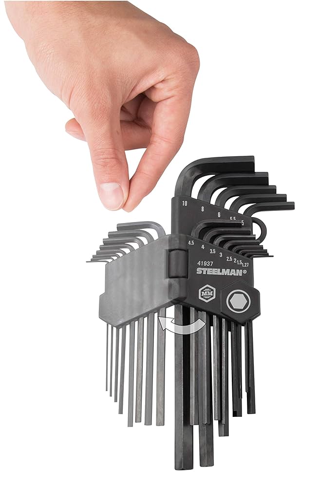 Steelman 13-Piece Long Arm Hex Key Wrench Set, Metric (MM