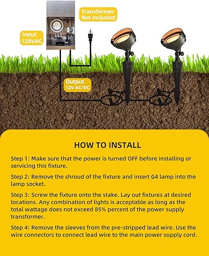 Miniatura 6 de COLOER Luz de inundación de latón fundido a presión para exteriores, iluminación de lavado de pared de bajo voltaje de 9 a 17 voltios, lámpara LED