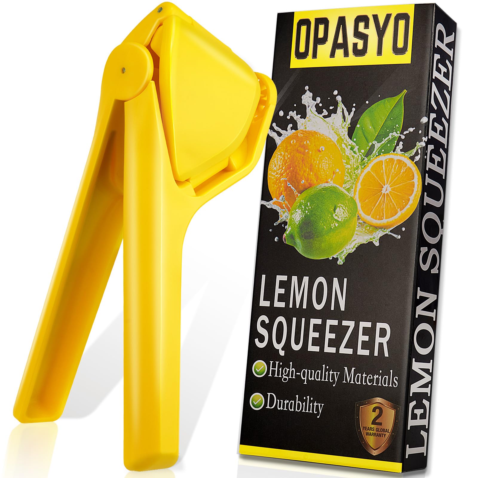 Flat Lemon Squeezer Manual,Easy Handheld Citrus Juicer For Lemon Lime Fruits Orange Citrus,Ergonomic Manual Lime Squeezer Save Effort Folds Flat Design With Built-In Strainer (1)