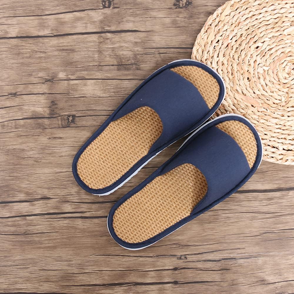 3 Pairs Disposable Slippers for Guests,House Slippers for Guests, Open Toe Indoor Slippers Comfortable Washable,Multi-Color Casual