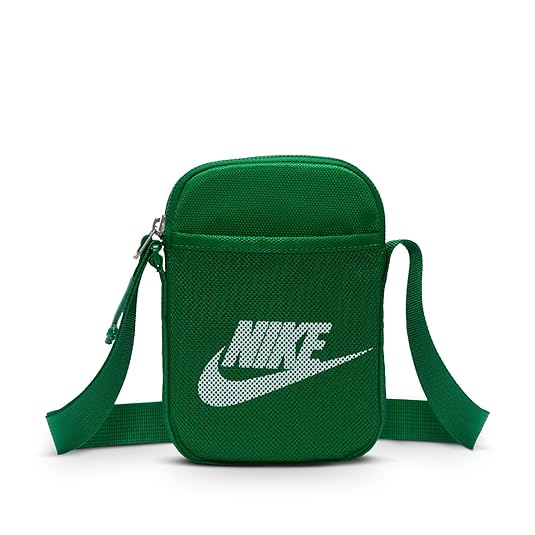 Nike gray × neon green sling bag Buy Nike Nylon Luggage Casual Gym Bag, Black/Black/(White), 17 x