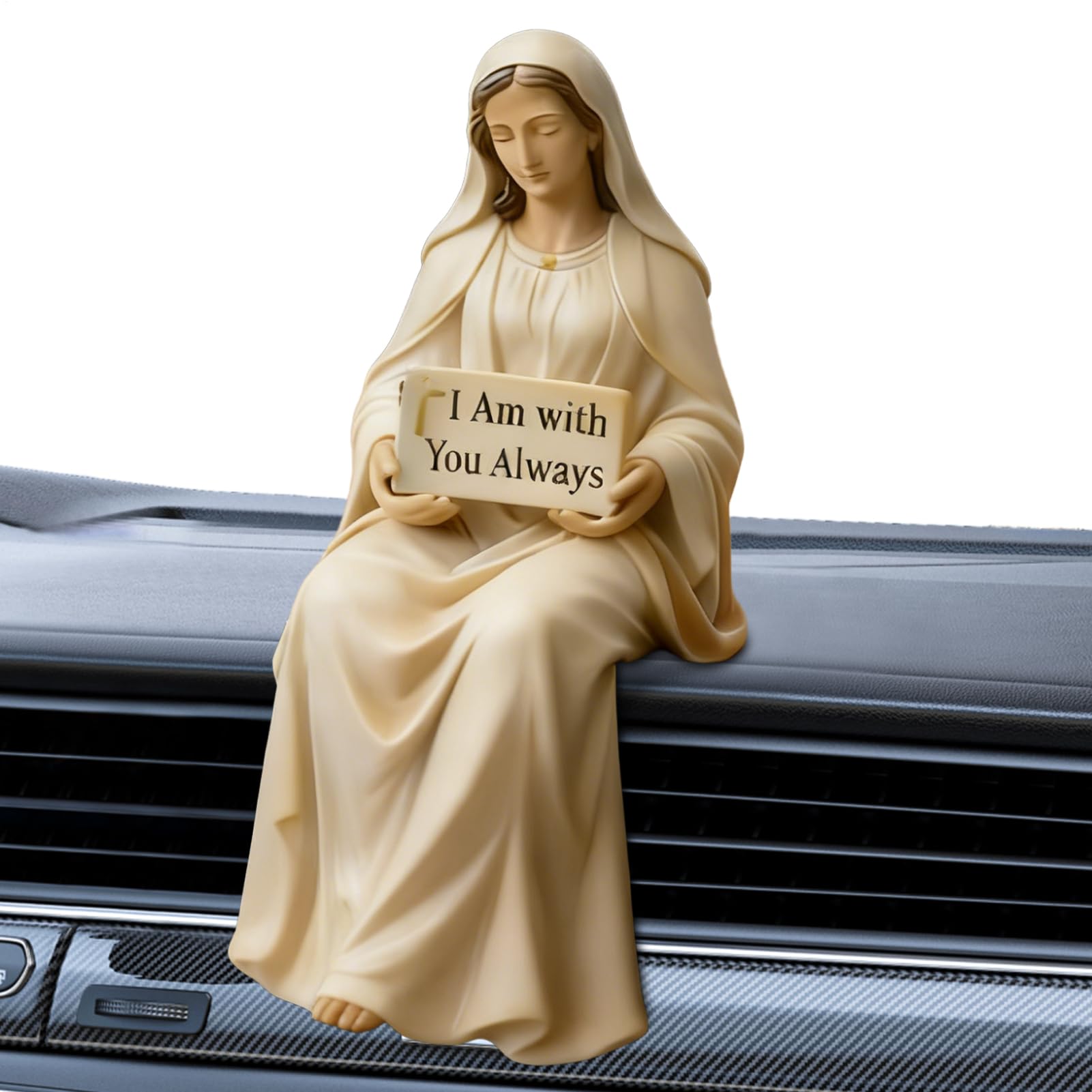 Figurine de la Vierge pour table de travail et décoration chrétienne de salle à manger