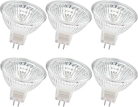 EKSAVE 20W MR16 Halogen Lampen 12V GU5.3 Dimmbar Warmweiß 2700K, Reflektor Leuchtmittel （6 Stück）