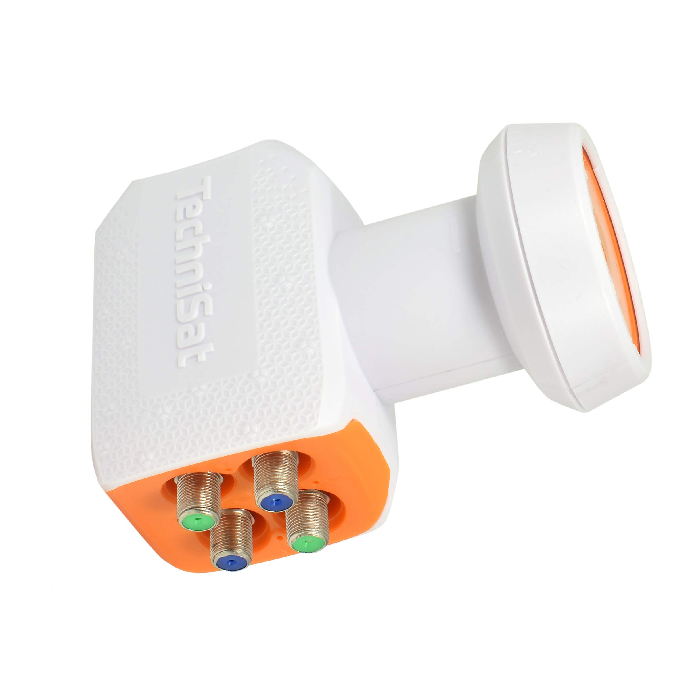 TechniSat LNB Quad pour 4 récepteurs TV - Connexion directe avec protection contre les intempéries Unix Digital UHD 4K Ultra HD Full HDTV + 4 fiches F