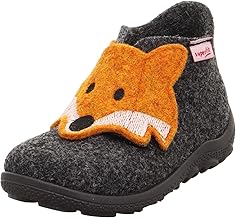 Superfit Baby Jungen - Schuhe HAPPY Slipper, Modern, GRAU/ORANGE 4700, 20