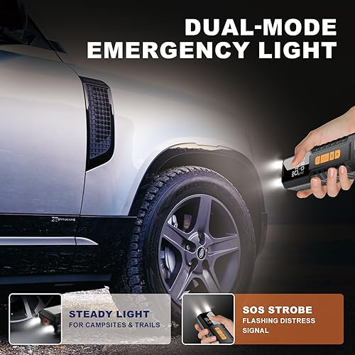 Miniatura 6 de Inflador de neumáticos, compresor de aire portátil, bomba de aire para neumáticos de automóvil, bomba de bicicleta, inflador de neumáticos portátil