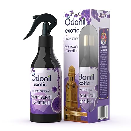Odonil Exotic Room Spray - Sensual Dahlia (200 ml) |100% Water-Based | Alcohol-Free Fragrance | Luxury opulent fragrance from North America