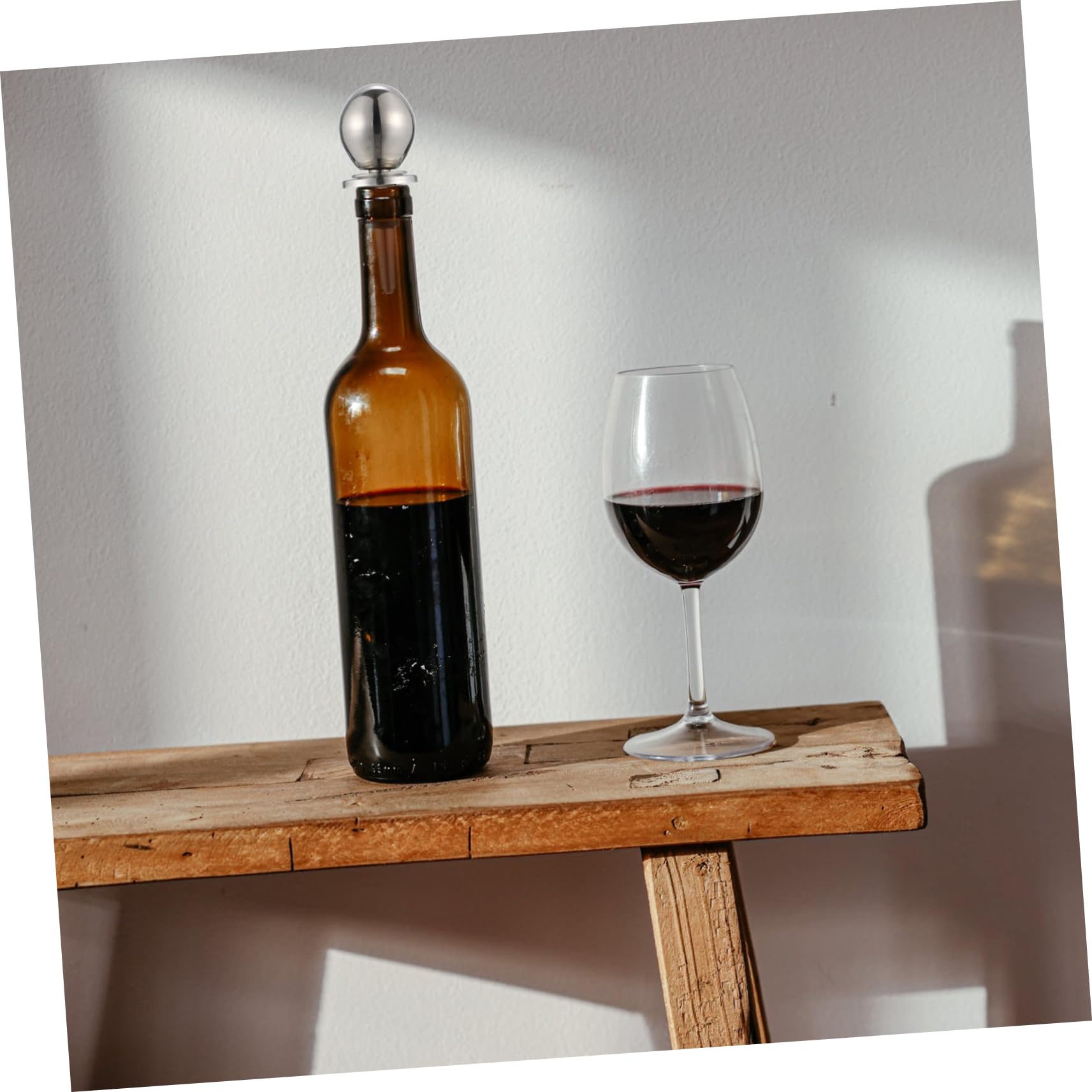 TOPBATHY 16 Piezas Tapón De Vino De Acero Inoxidable Tapa De Botella Tapones De Botella Tapón De Botella De Aceite Tapones De Vacío Ahorradores De Vino Tapón De Sellado Tapon De Vino Silver