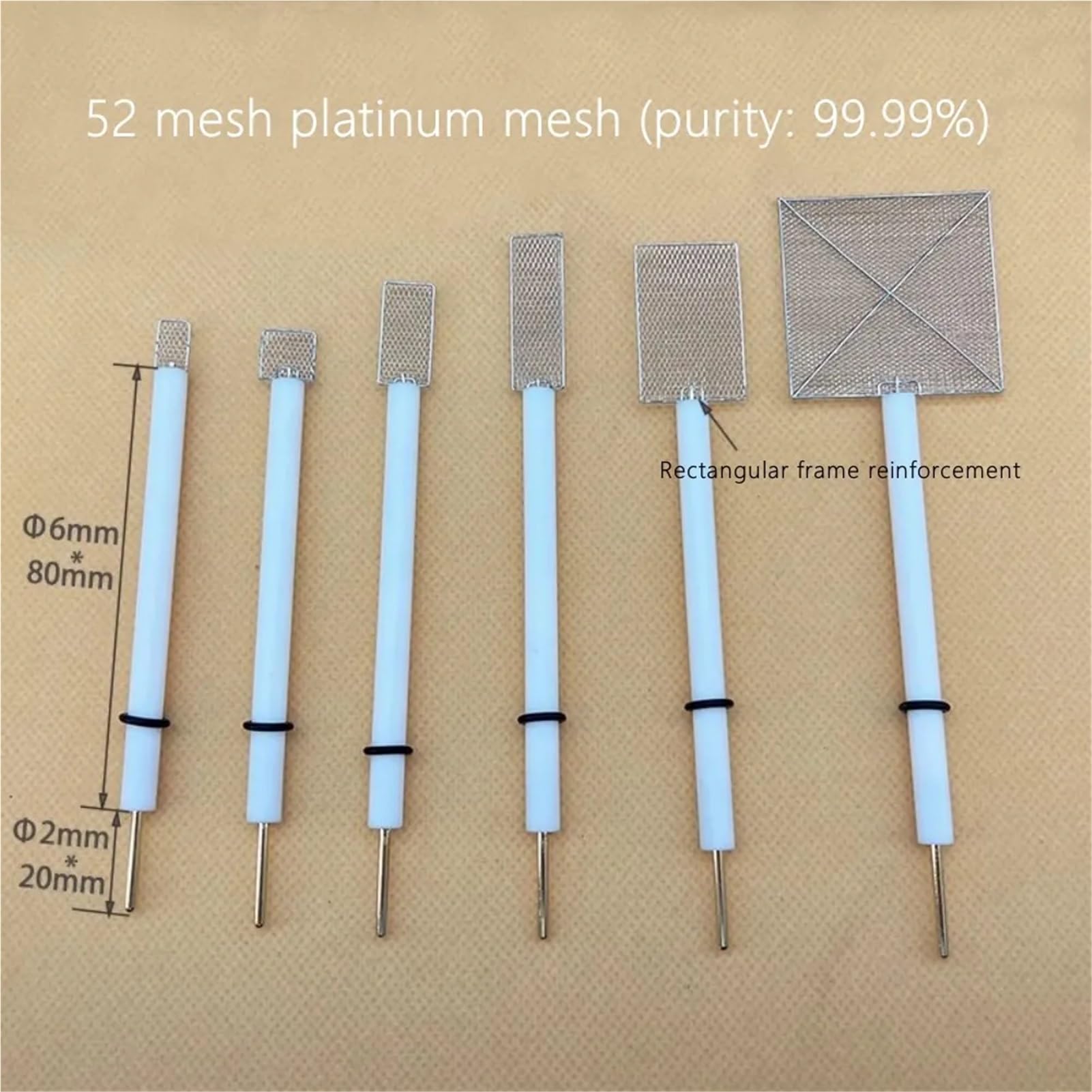 sujeniir Pt310 photoelectric Experiment for photoelectrochemistry 52 mesh Platinum mesh Electrode Pure Platinum Working Electrode(10X15mm)
