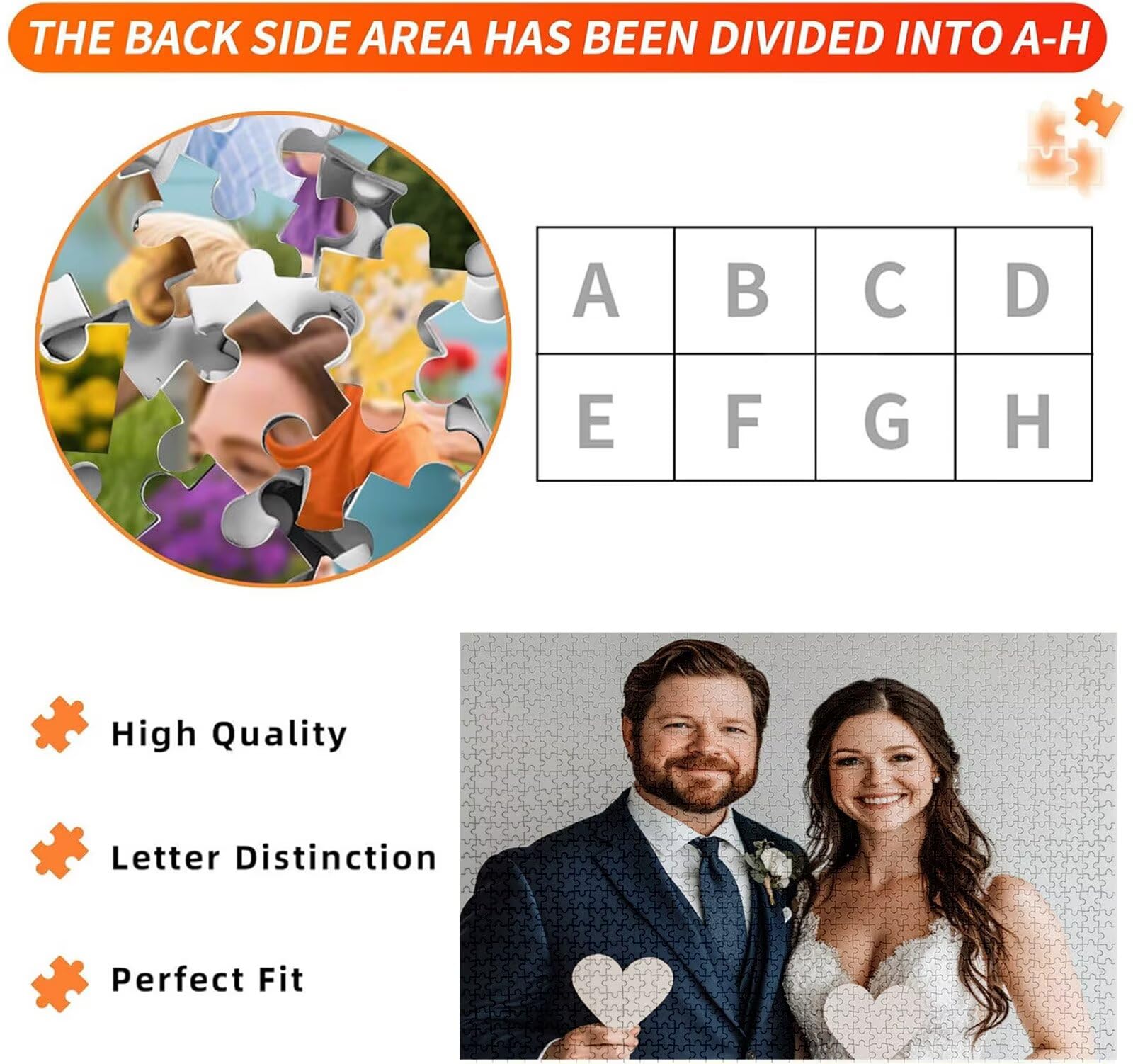 Spersonalizowane puzzle, niestandardowe drewniane puzzle fotograficzne