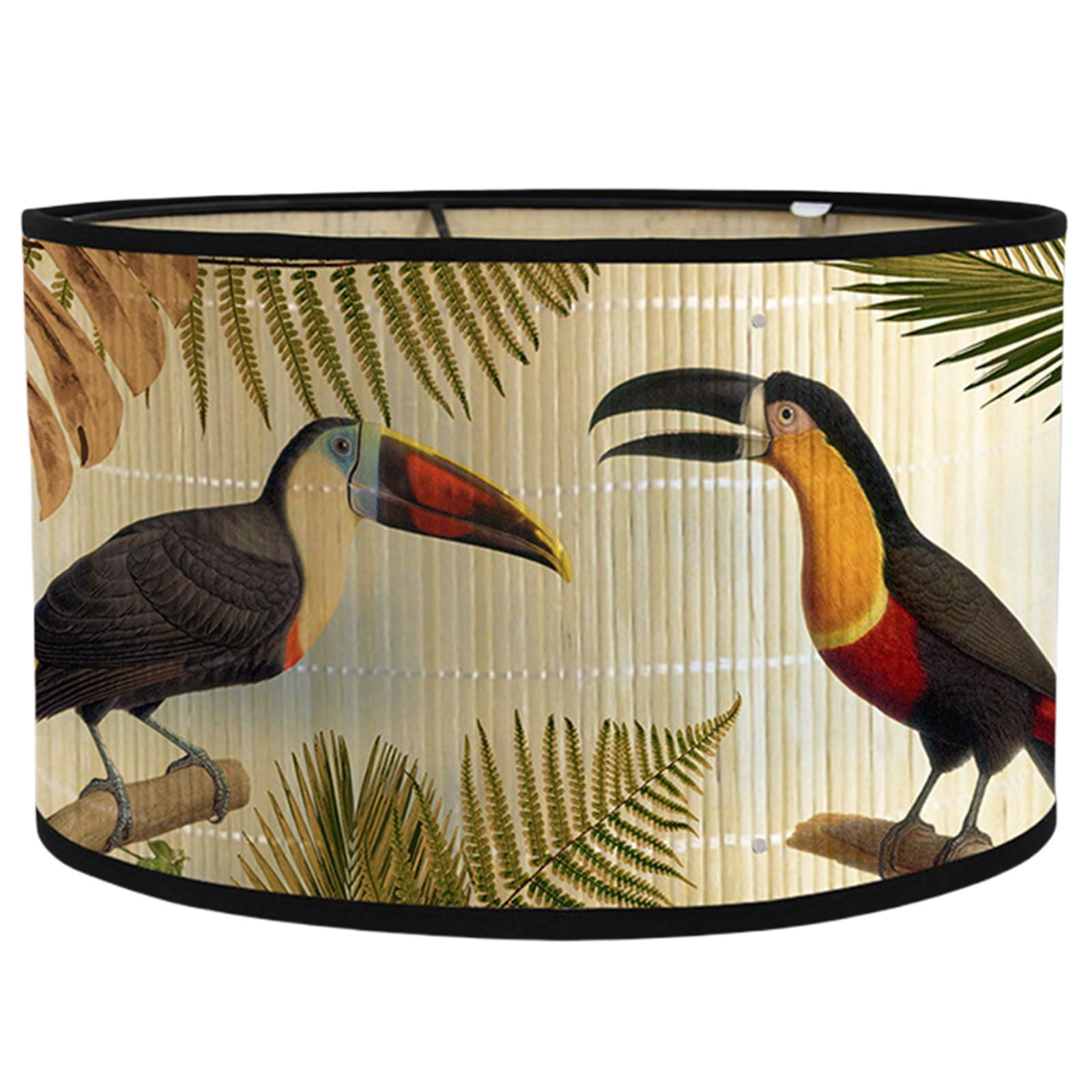 painting lamp shade chandelier light cover hanging light cover ceiling pendant lamp shade decorative drum print lampshade