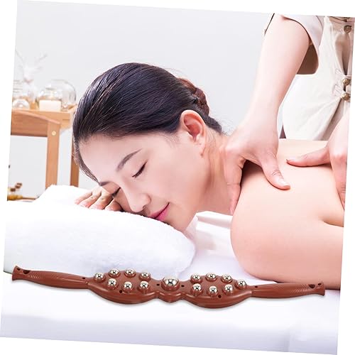 Miniatura 7 de Rodillo de masaje manual multifuncional de espalda con rodillos de bola de metal para relajación de cuello y hombro, construcción ergonómica de