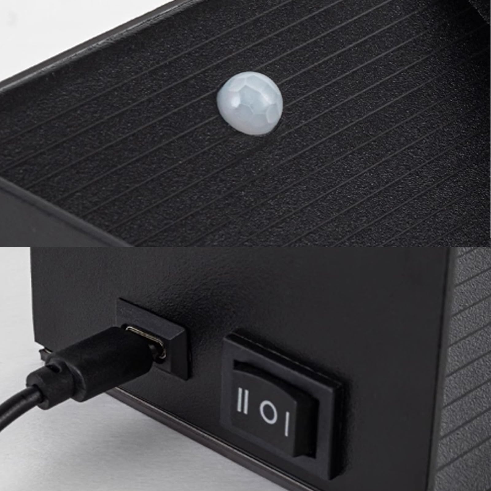 Lampada da Parete a LED Moderna con rilevatore di Movimento, Applique da Parete Ricaricabile Tramite USB, Illuminazione da Parete Magnetica per Interni, in Alluminio, Minimalista
