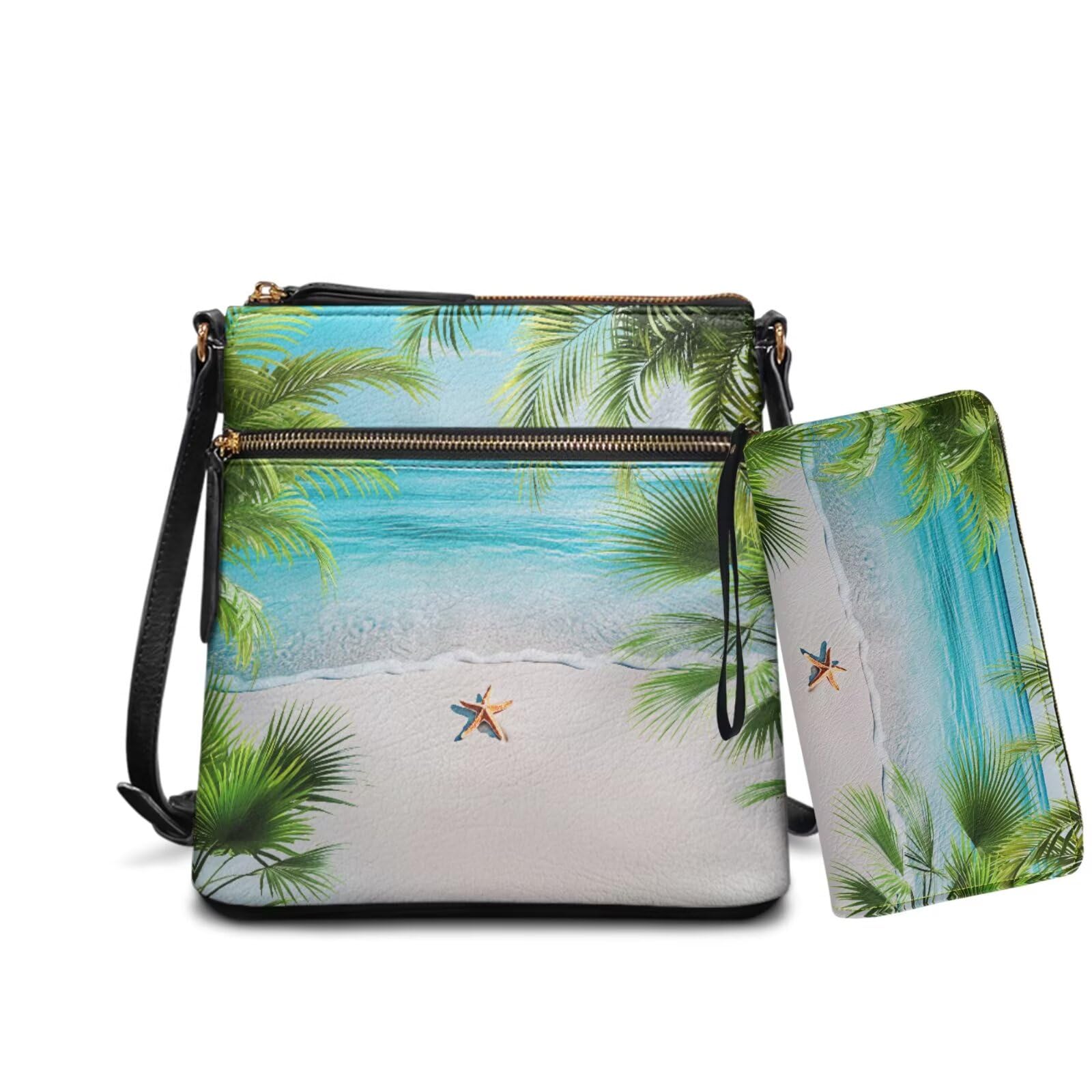 Rchsomd PU Leather Crossbody Hobo Bag & Wallet Set for Women, Spacious Satchel with Adjustable Strap for Work & Travel