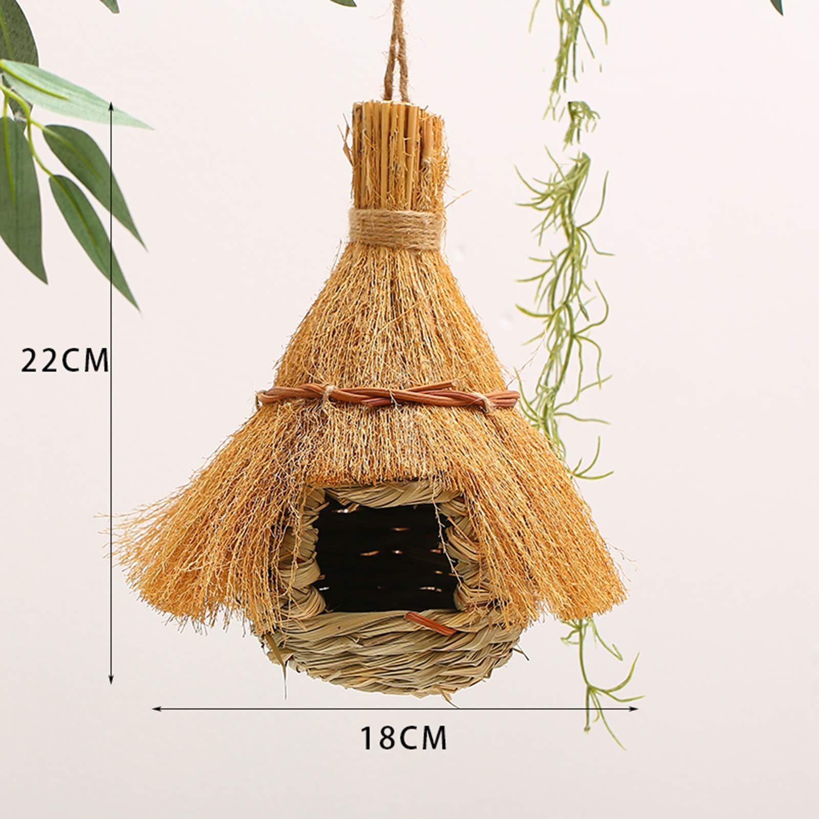 Nidi per Uccelli Nido di Uccello Intrecciato a Mano, Bird House Appeso a Rami Fuori casa, Decorazioni Indoor ed Esterne