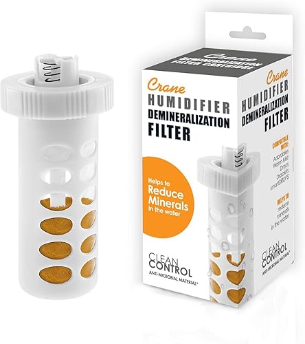 Miniatura 7 de Filtros universales humidificadores Crane USA Accessories, para humidificadores de niebla Drop Droplet Adorable Warm & Cool, reduce el polvo blanco