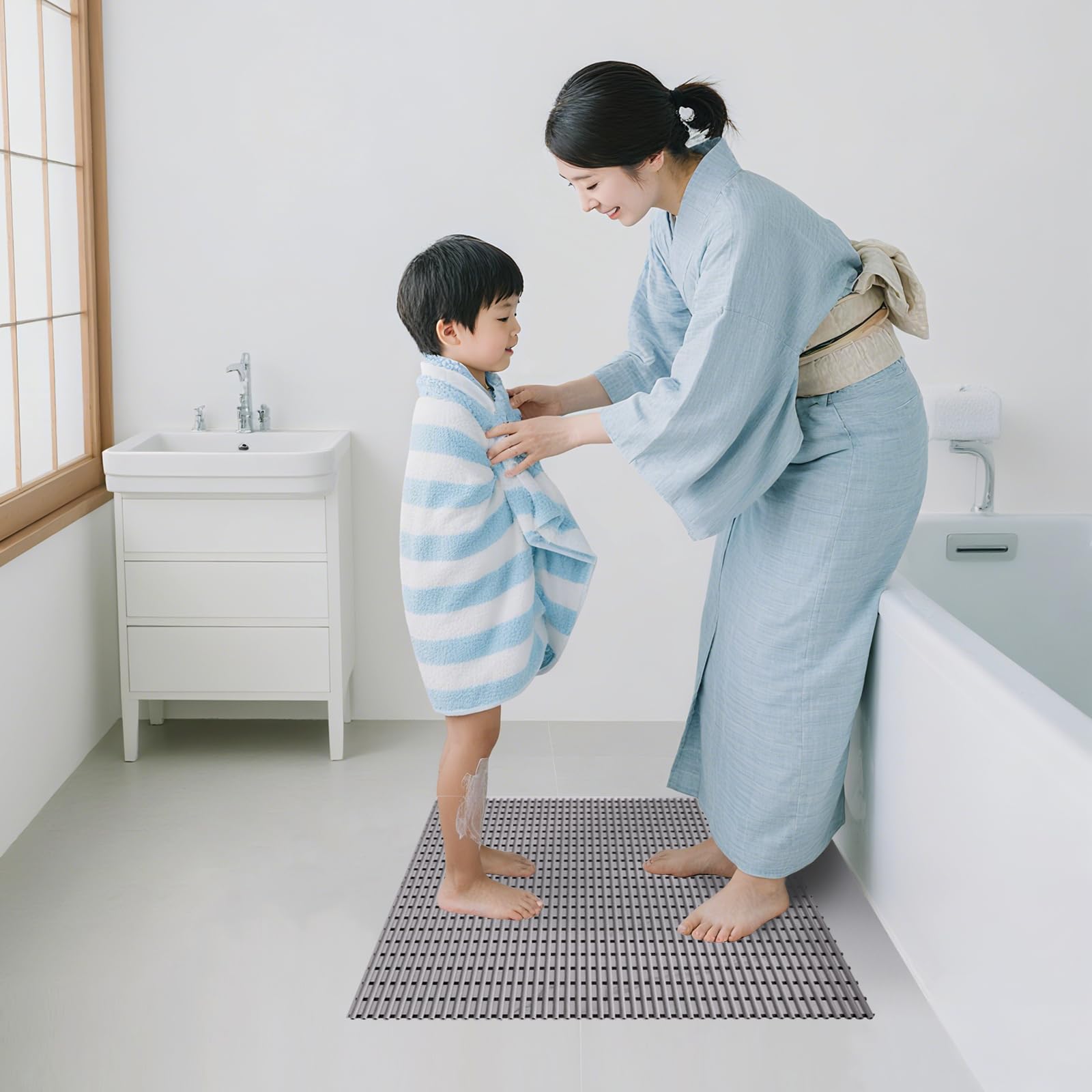 Amazon｜Aimissk お風呂マット 滑り止め 浴室マット 60x90cm 浴槽用