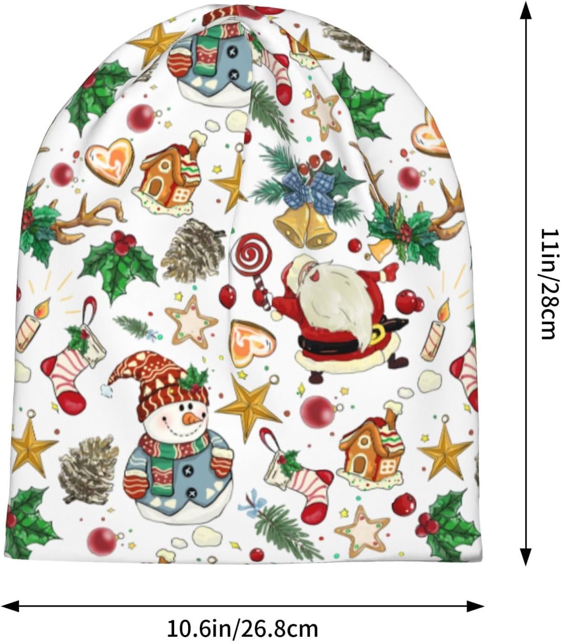 Beanie Hat Skull Cap Chemo Hat Slouchy Cap Headwear Stretch Knitted Hats - Image 3