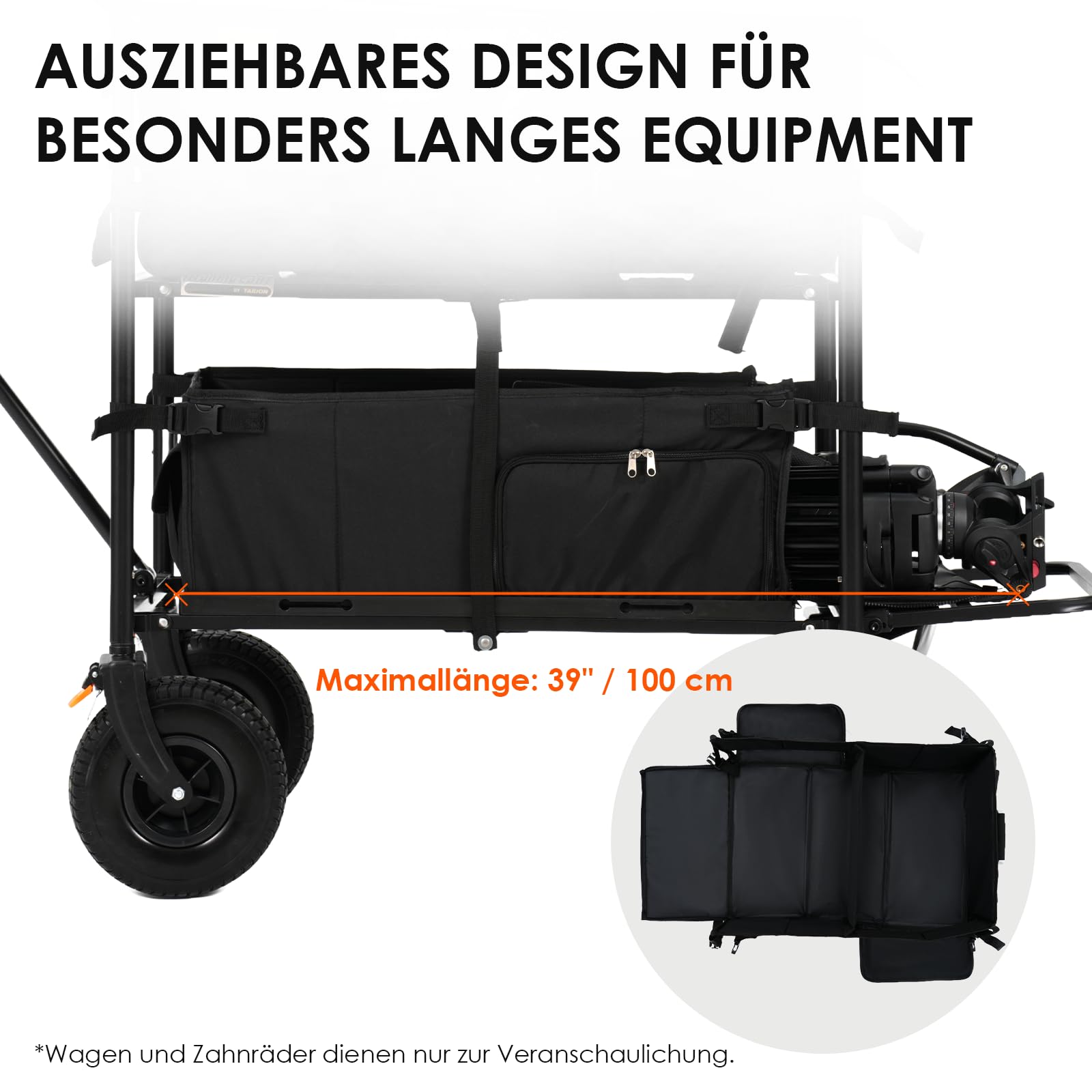 TARION Titanrig Cart Kamerawagen Aufbewahrungsbox: Kamerawagen Filmwagen Fotowagen Zubehör für Video Fotografen Filmemacher