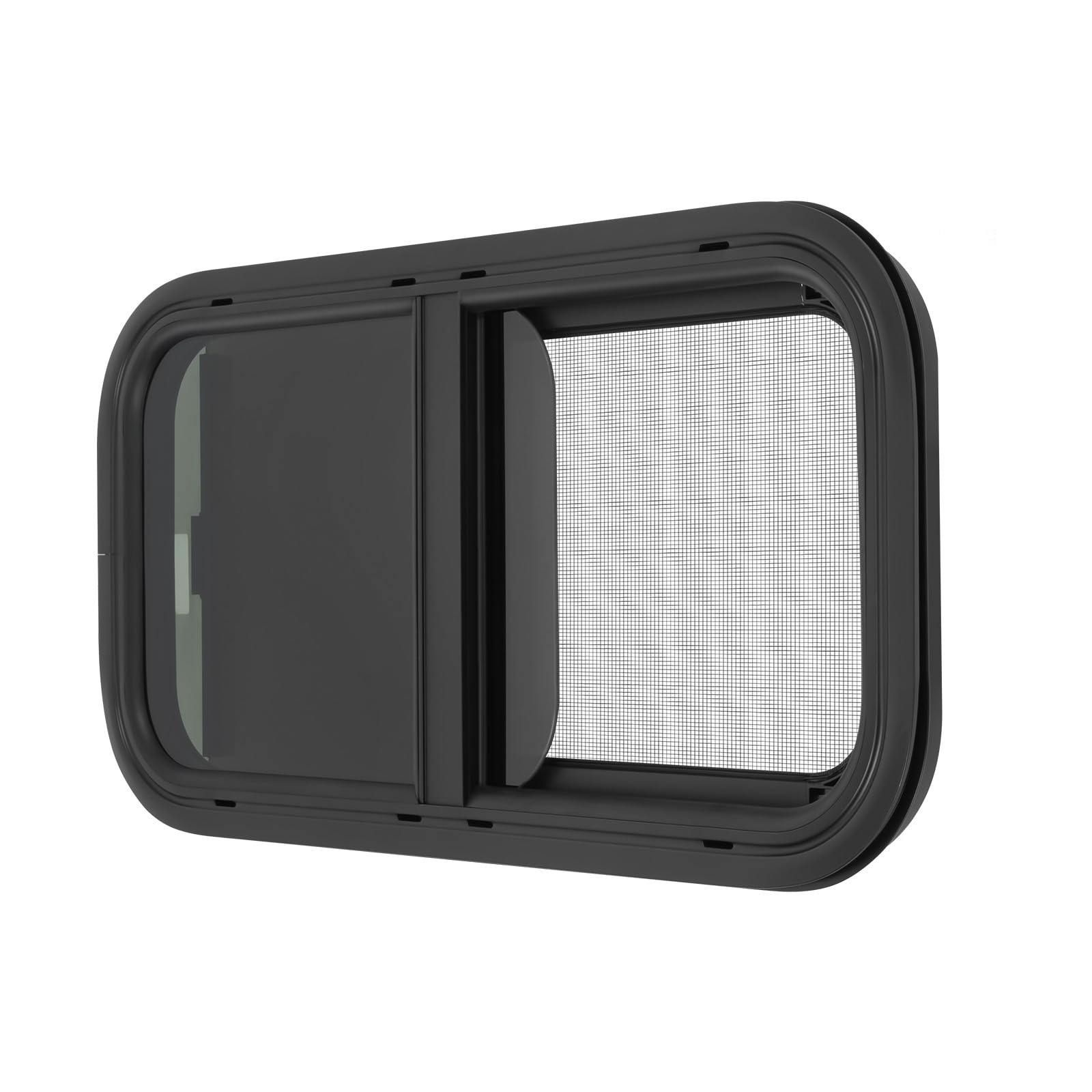 Finestra | Finestra Premium per Camper | Resistente alle Intemperie e Antieffrazione | Funzione Scorrevole e Zanzariera | Installazione Semplice (2-55mm di Spessore della Parete) | Ideale per Camper