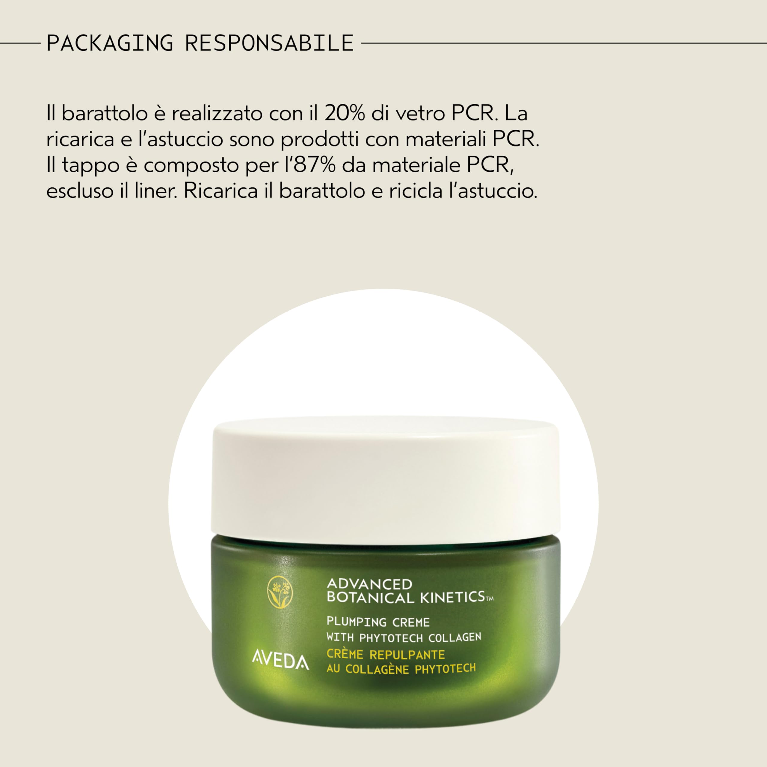 Aveda Advanced Botanical Kinetics™ crema rimpolpante - Crema multi-azione - Rimpolpa la pelle - Riduce visibilmente le rughe - Per tutti i tipi di pelle