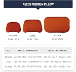 Sea to Summit Aeros Premium Inflatable Travel Pillow, Regular, Picante